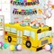6 FT School Bus Tablecloth Back to School Table Cloth Decorations (Yellow) 72"L x 30"W